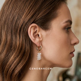 گوشواره سنگی کریستال کوارتز